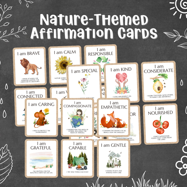 Nature-Themed Affirmation Cards